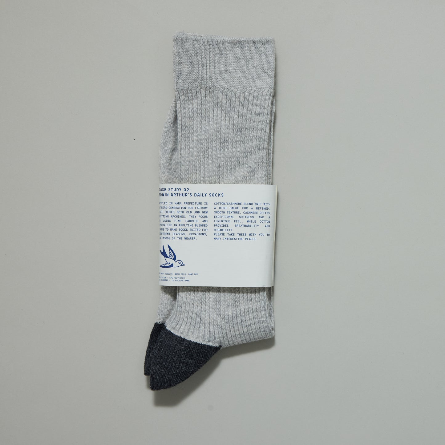 Daily Sock 01 - Cashmere Blend - Heather