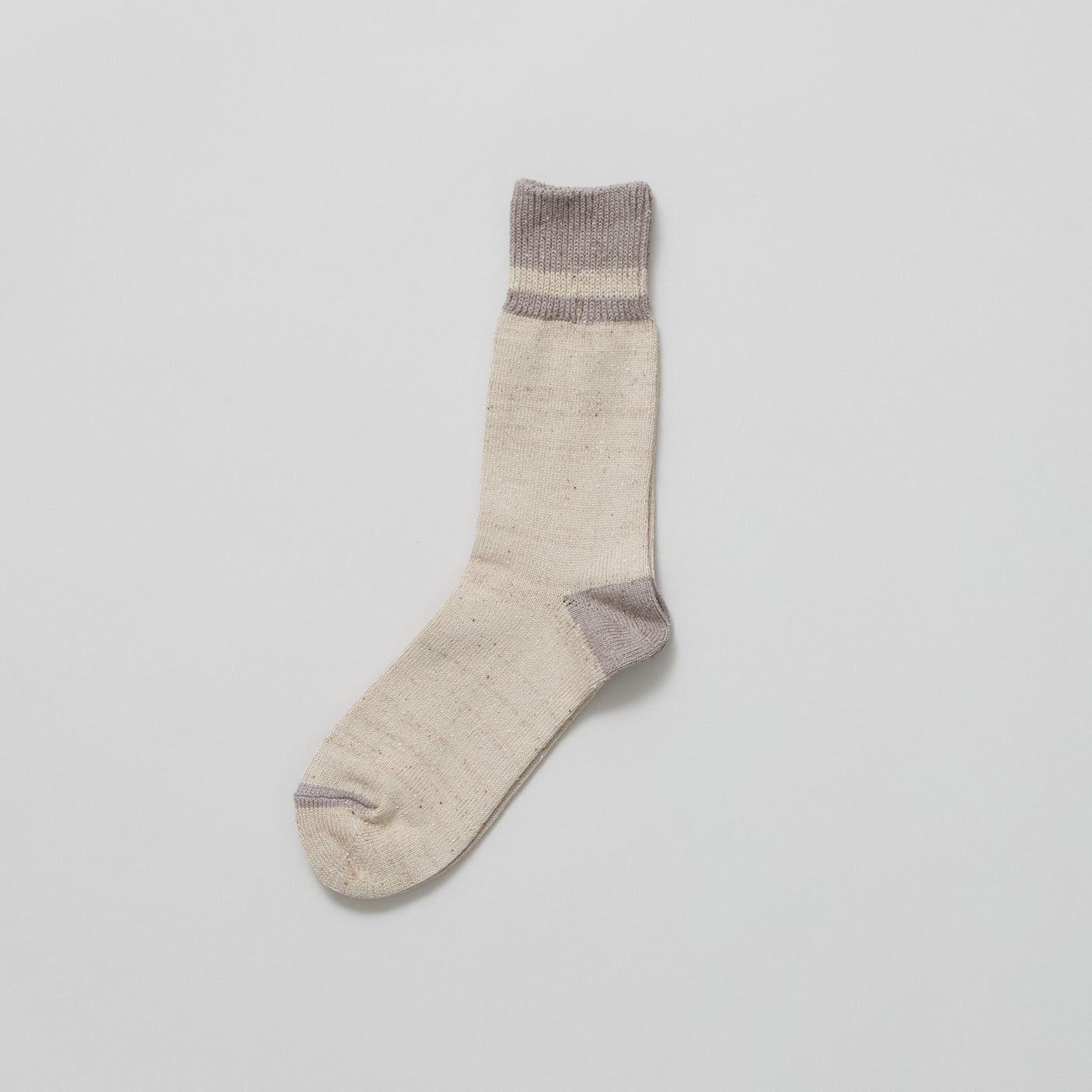 Daily Sock 04 - Noil Silk Blend - Ecru