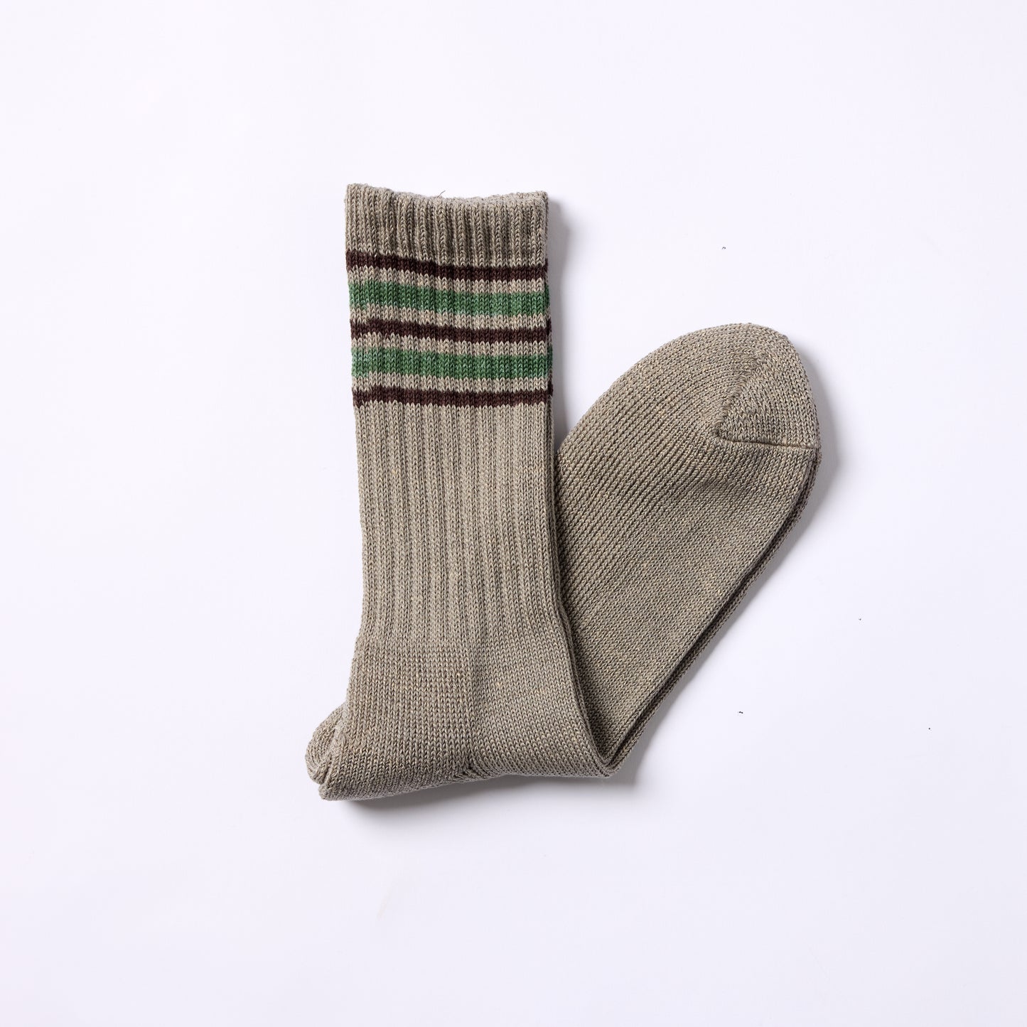 Daily Sock 05 - Linen Cotton Tube Sock - Grey