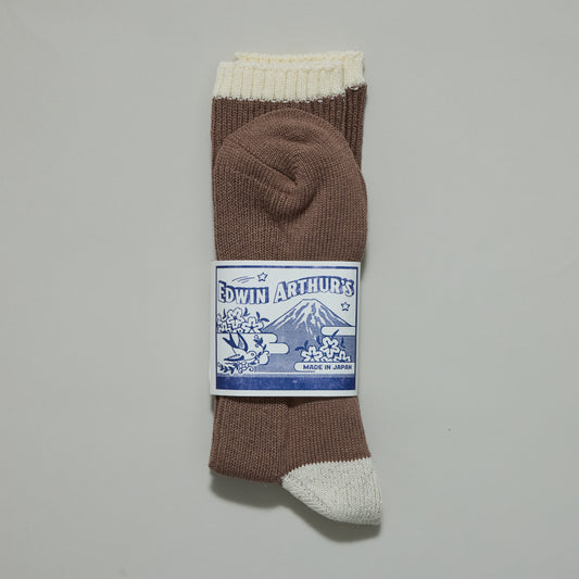 Daily Sock 02 - Linen Blend - Bark