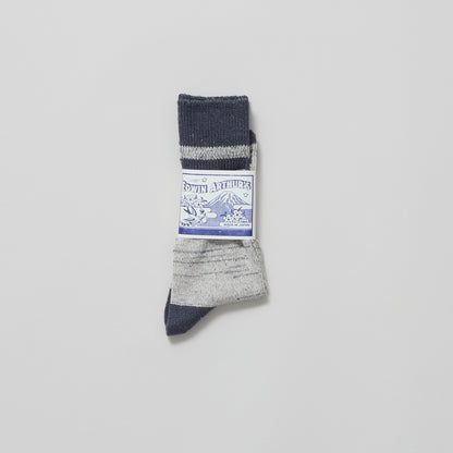 Daily Sock 04 - Noil Silk Blend - Grey