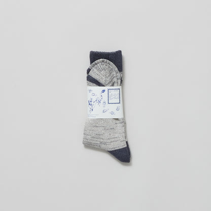 Daily Sock 04 - Noil Silk Blend - Grey