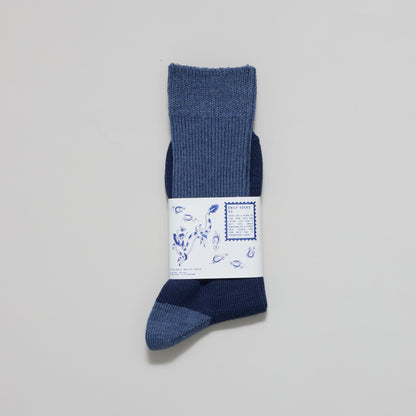 Daily Sock 03 - Silk Blend - Blue