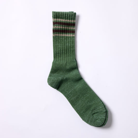 Daily Sock 05 - Linen Cotton Tube Sock - Forest