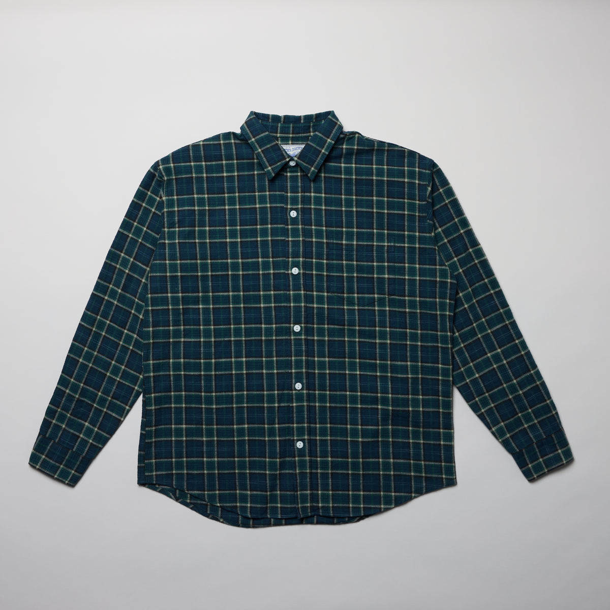 Rag Shirt 02: Green Cotton Slub Check