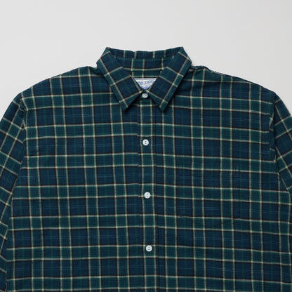 Rag Shirt 02: Green Cotton Slub Check
