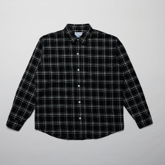 Rag Shirt 02: Black Cotton Slub Check
