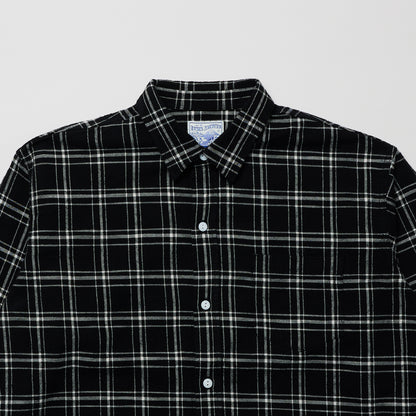 Rag Shirt 02: Black Cotton Slub Check