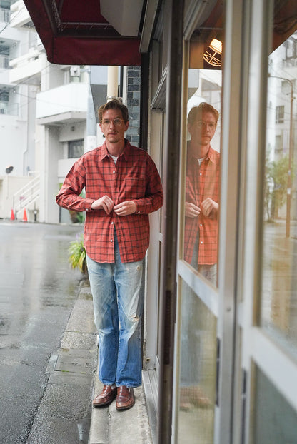 Rag Shirt 02: Red Cotton Slub Check