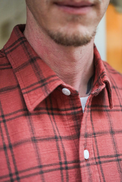 Rag Shirt 02: Red Cotton Slub Check